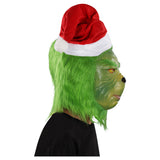 Película Máscara de látex casco Grinch Juego de roles sombrero de Navidad accesorios de Halloween fiesta cosplay decoración