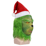 Película Máscara de látex casco Grinch Juego de roles sombrero de Navidad accesorios de Halloween fiesta cosplay decoración
