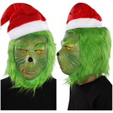 Película Máscara de látex casco Grinch Juego de roles sombrero de Navidad accesorios de Halloween fiesta cosplay decoración