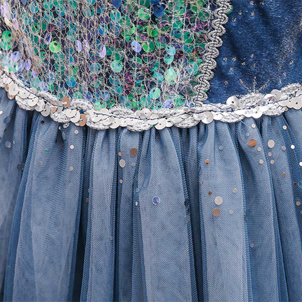 Película Frozen Elsa Niños Cosplay Disfraz Traje Princesa Vestido Fiesta Navidad Halloween