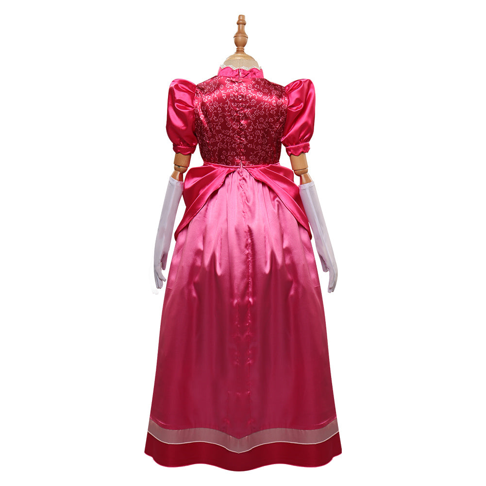 The Super Mario Bros. Movie Peach Cosplay Disfraz Niños Vestido Trajes Halloween Carnaval Fiesta Disfraz Traje