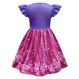 Anime La Princesa Rapunzel Niños Verano Cosplay Navidad Disfraz Traje Vestido