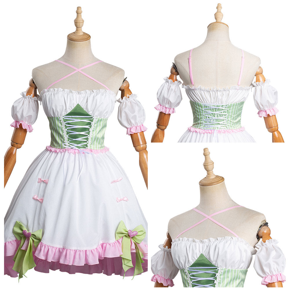Anime Demon Slayer Kanroji Mitsuri Cosplay Lolita Halloween Falda Carnaval Traje-DISFRAZDEDIADEBRUJAS.ES®