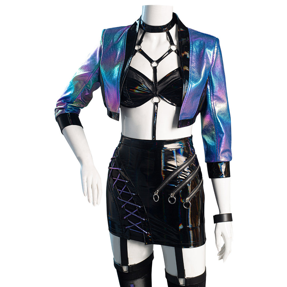 Juego League of Legends LOL KDA Agony‘s Embrace Evelynn Cosplay Disfraz Halloween Carnaval Traje Mujer Per.