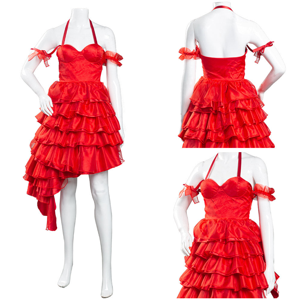 Película The Suicide Squad 2021 Harley Quinn Cosplay Halloween Vestido Roja Fiesta Carnaval Disfraz Per.