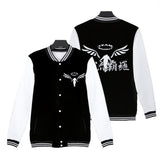 Anime Tokyo Revengers Walhalla Cosplay Halloween Abrigo chaqueta de béisbol con cremallera Carnaval 3D Impreso