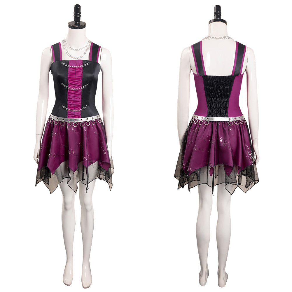 Película Monster High Spectra Vondergeist Cosplay Disfraz Traje Vestido Falda Fiesta Halloween