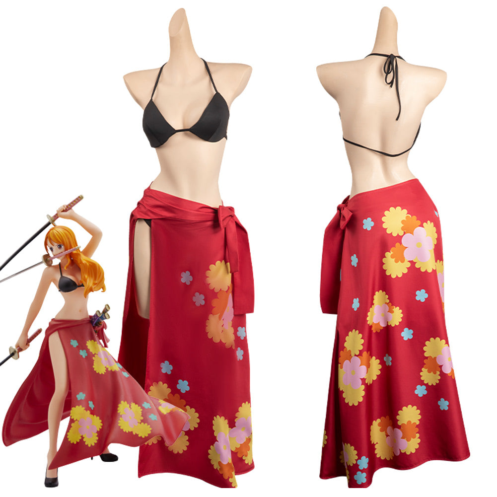 Anime One Piece Nami Cosplay Bañador Adulto Disfraz Halloween Carnaval Fiesta Disfraz Traje