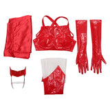 TV WandaVision Scarlet Witch Wanda Maximoff Cosplay Disfraz Halloween Fiesta Conjunto Carnaval Sensual