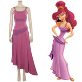 Película Hercules Megara Vestido Adulto Cosplay Disfraz Trajes Halloween Carnaval Fiesta