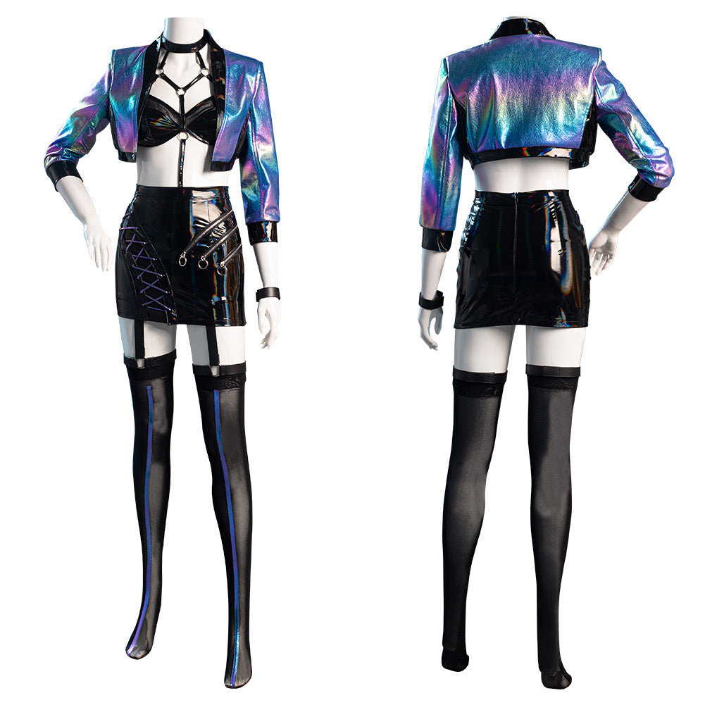 Juego League of Legends LOL KDA Agony‘s Embrace Evelynn Cosplay Disfraz Halloween Carnaval Traje Mujer Per.