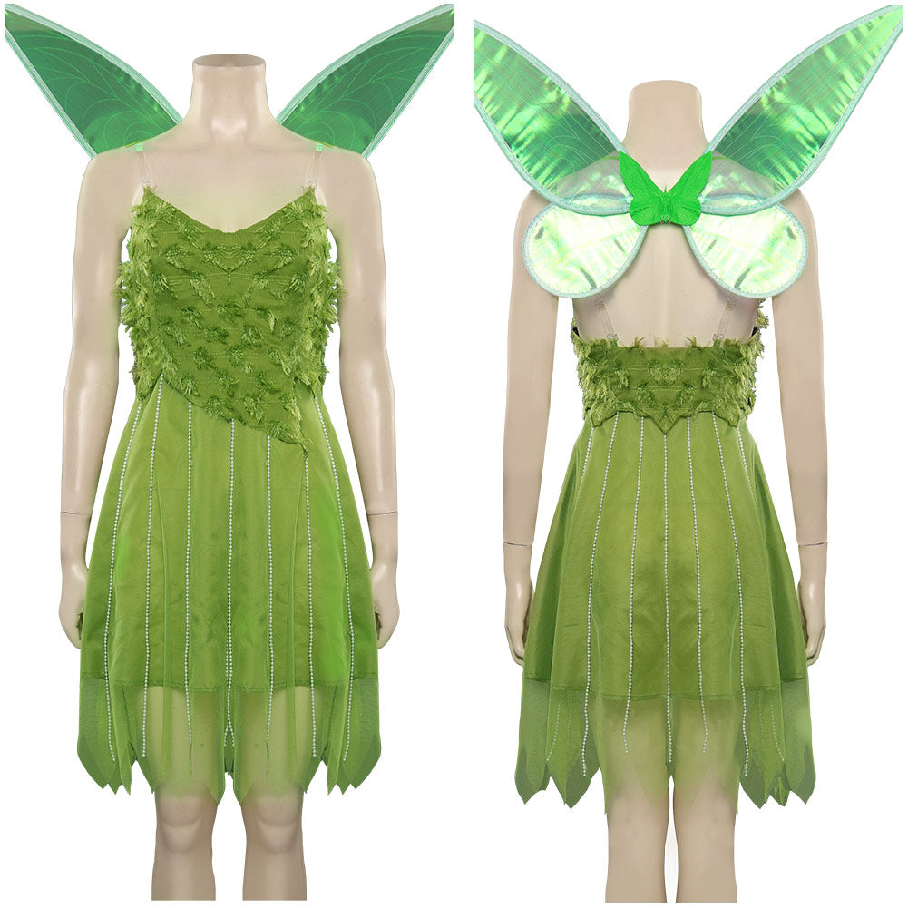 Película Peter Pan Wendy Tinker Cosplay Adulto Disfraces Trajes Halloween Carnaval Fiesta Vestido Alas