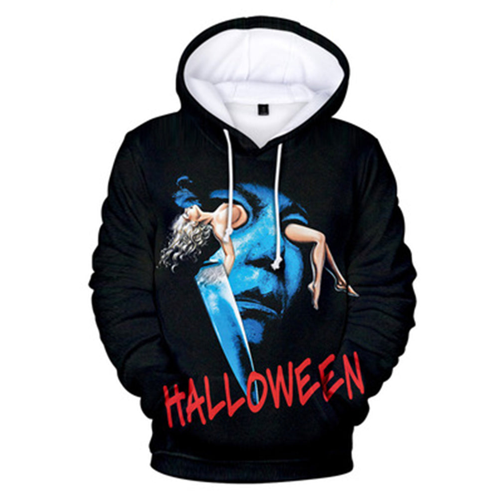 Película Halloween Sudadera Cosplay Fiesta Carnaval Diario 3D Impreso