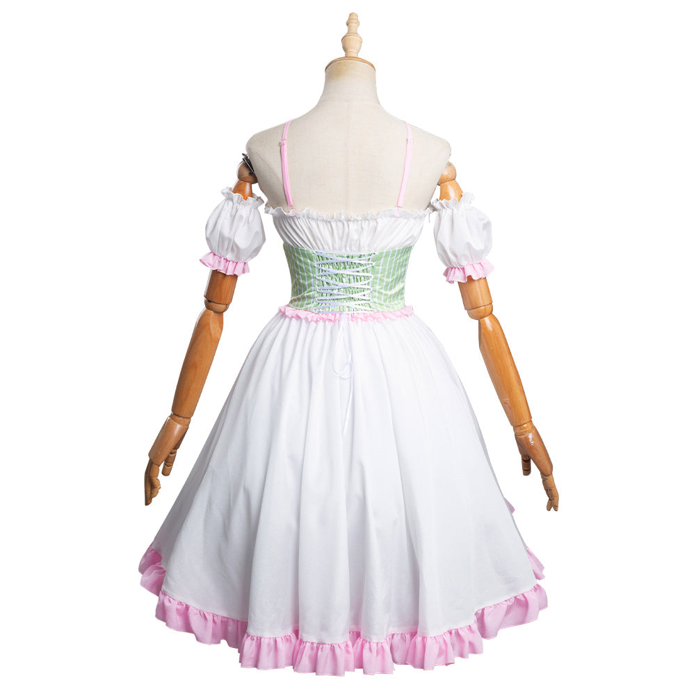 Anime Demon Slayer Kanroji Mitsuri Cosplay Lolita Halloween Falda Carnaval Traje-DISFRAZDEDIADEBRUJAS.ES®