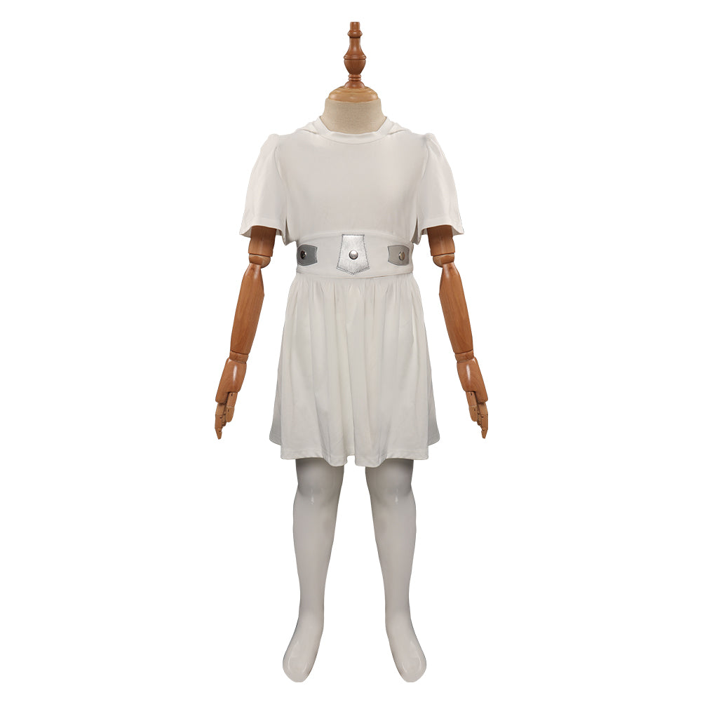 Película Star Wars Leia Cosplay Disfraz Niños Vestido Traje De Carnaval Halloween Fiesta DISFRAZDEDIADEBRUJAS.ES®