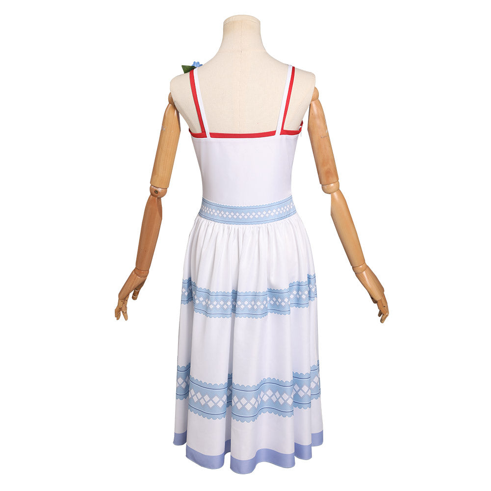 Juego Final Fantasy 7 Crisis Core Aerith Gainsborough Cosplay Disfraz Traje Vestido Halloween Carnaval