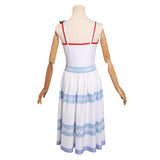 Juego Final Fantasy 7 Crisis Core Aerith Gainsborough Cosplay Disfraz Traje Vestido Halloween Carnaval