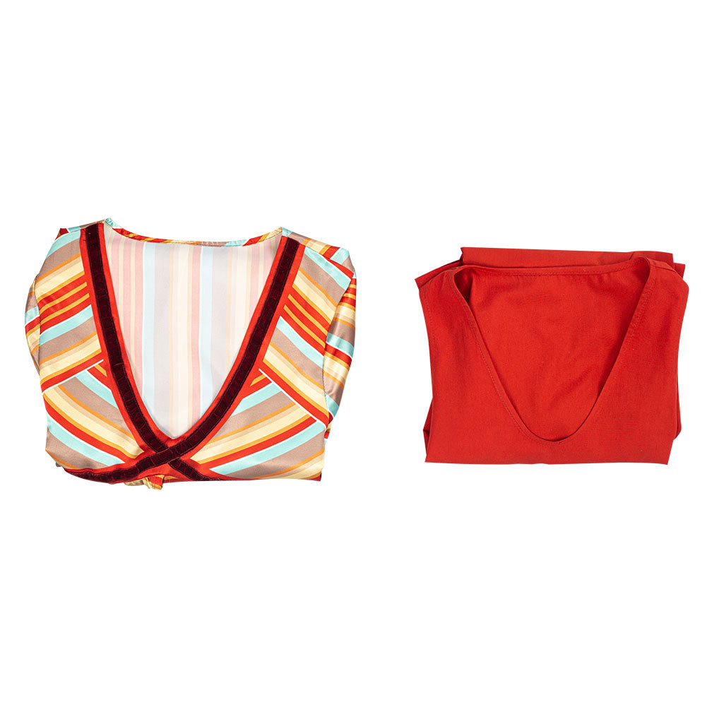 Series de Televisión Wandavision Scarlet Witch Pijama Embarazada Cosplay Disfraz Halloween Fiesta Traje