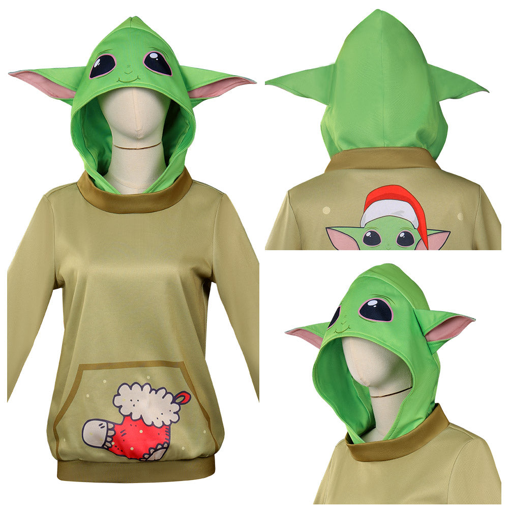 Película Star Wars Yoda baby Cosplay Disfraz Sudadera Traje Fiesta Halloween Carnaval DISFRAZDEDIADEBRUJAS.ES®