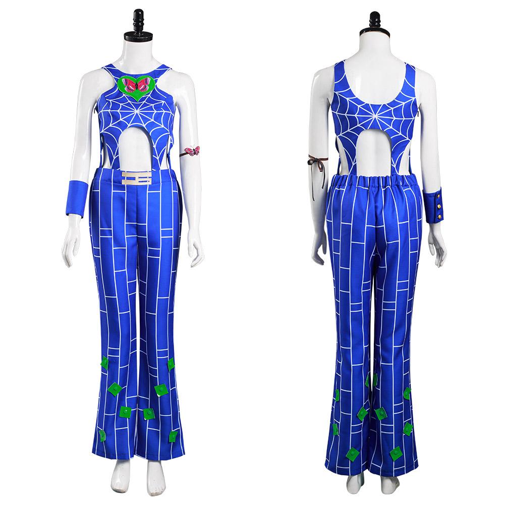 Anime JoJo‘s Bizarre Adventure : Stone Ocean Jolyne Cujoh Cosplay Disfraz Halloween Carnaval Traje