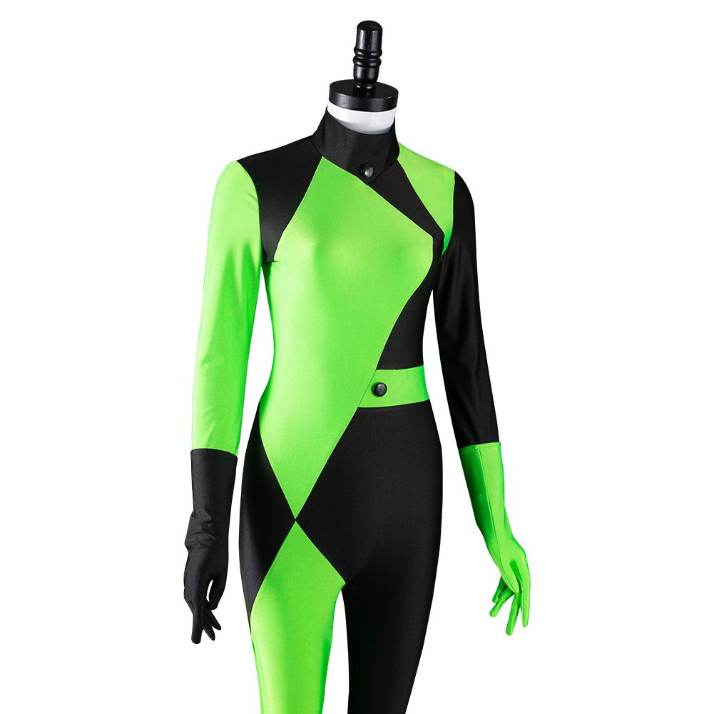 Anime Kim Possible Disfraz Shego Costume Cosplay Adultos Mono Halloween Carnaval Fiesta Traje