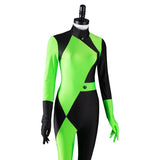Anime Kim Possible Disfraz Shego Costume Cosplay Adultos Mono Halloween Carnaval Fiesta Traje