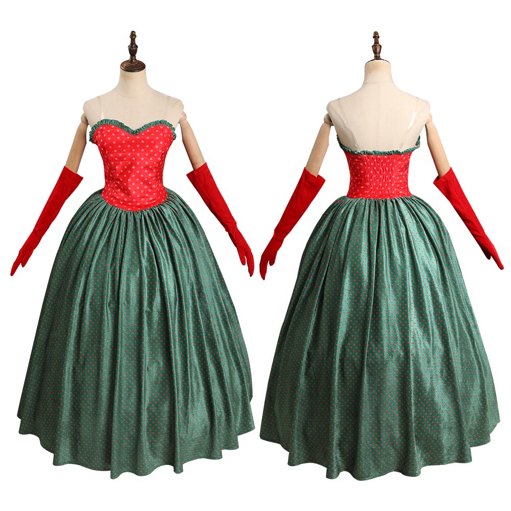 Película How the Grinch Stole Christmas Martha Cosplay Disfraz Traje Vestido Halloween Carnaval