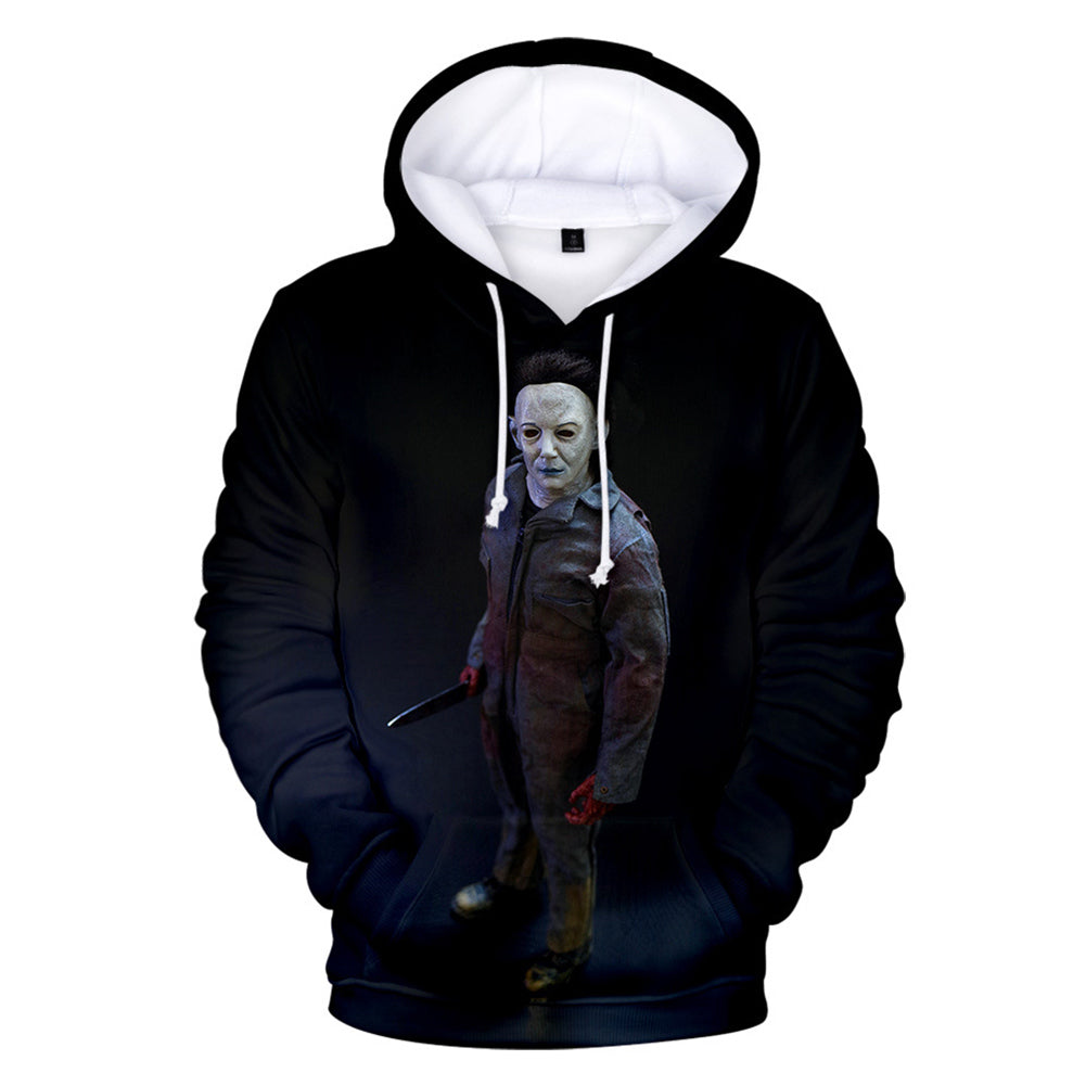 Película Halloween Sudadera Cosplay Fiesta Carnaval Diario 3D Impreso