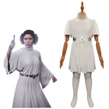 Película Star Wars Leia Cosplay Disfraz Niños Vestido Traje De Carnaval Halloween Fiesta DISFRAZDEDIADEBRUJAS.ES®