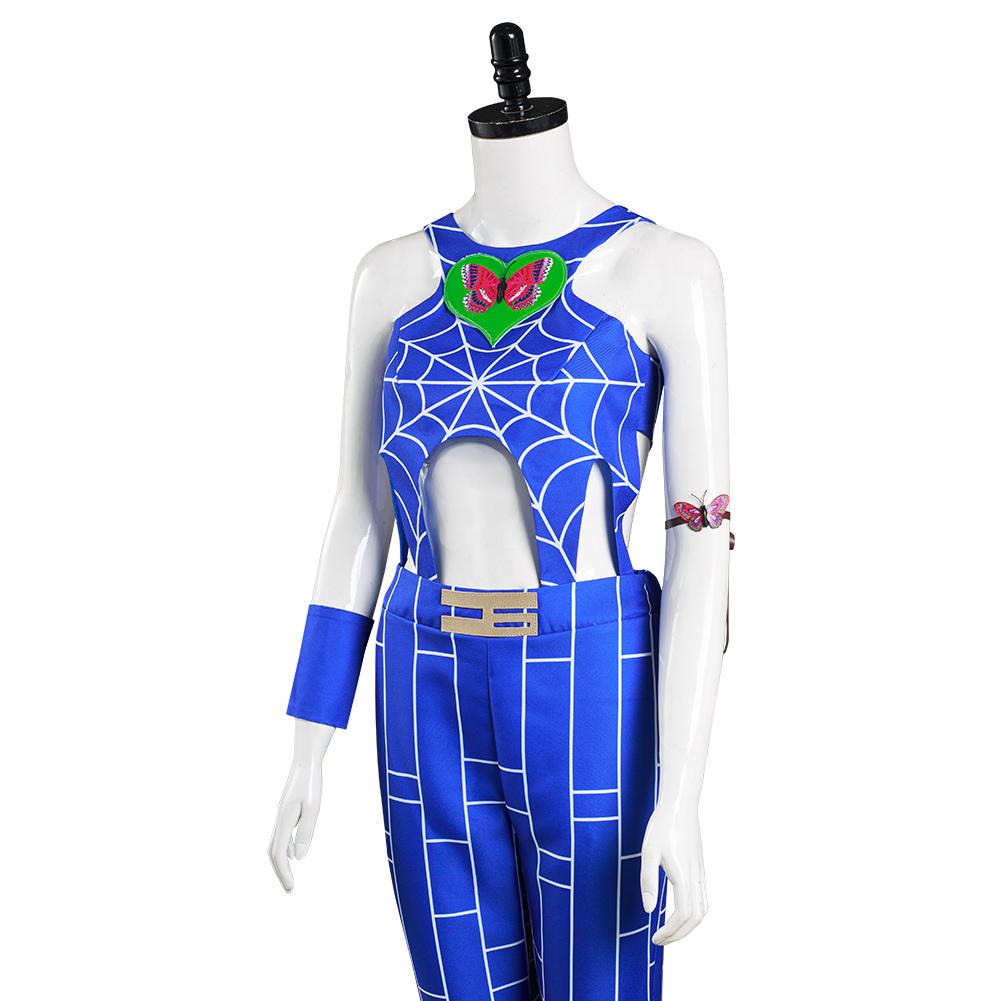 Anime JoJo‘s Bizarre Adventure : Stone Ocean Jolyne Cujoh Cosplay Disfraz Halloween Carnaval Traje