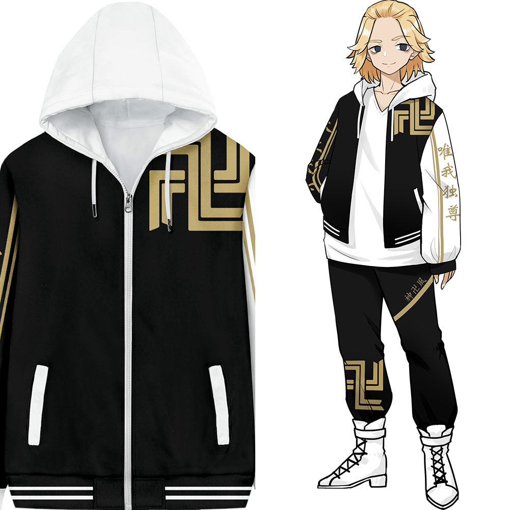 Anime Tokyo Revengers ryuguji Ken sano manjirou Sudadera Cosplay chaqueta cremallera Disfraz Traje 3D Impreso-DISFRAZDEDIADEBRUJAS.ES®