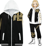 Anime Tokyo Revengers ryuguji Ken sano manjirou Sudadera Cosplay chaqueta cremallera Disfraz Traje 3D Impreso-DISFRAZDEDIADEBRUJAS.ES®