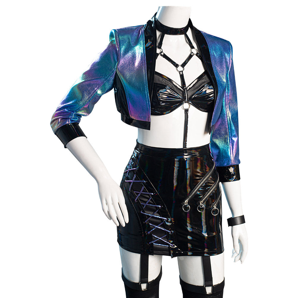 Juego League of Legends LOL KDA Agony‘s Embrace Evelynn Cosplay Disfraz Halloween Carnaval Traje Mujer Per.