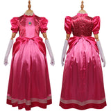 The Super Mario Bros. Movie Peach Cosplay Disfraz Niños Vestido Trajes Halloween Carnaval Fiesta Disfraz Traje