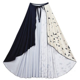 Película Cruella Pijama con Peluca Niños Cosplay Disfraz Halloween conjunto vestido Carnaval Traje Per.