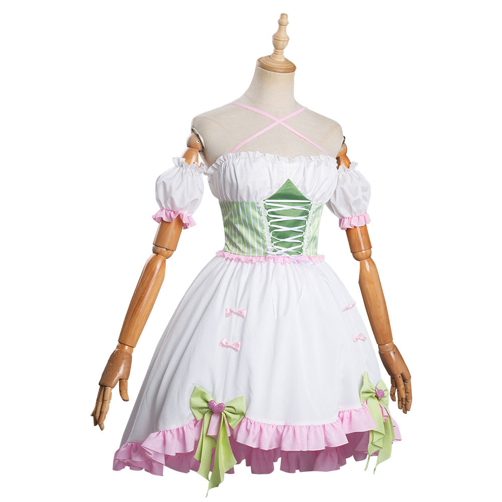 Anime Demon Slayer Kanroji Mitsuri Cosplay Lolita Halloween Falda Carnaval Traje-DISFRAZDEDIADEBRUJAS.ES®