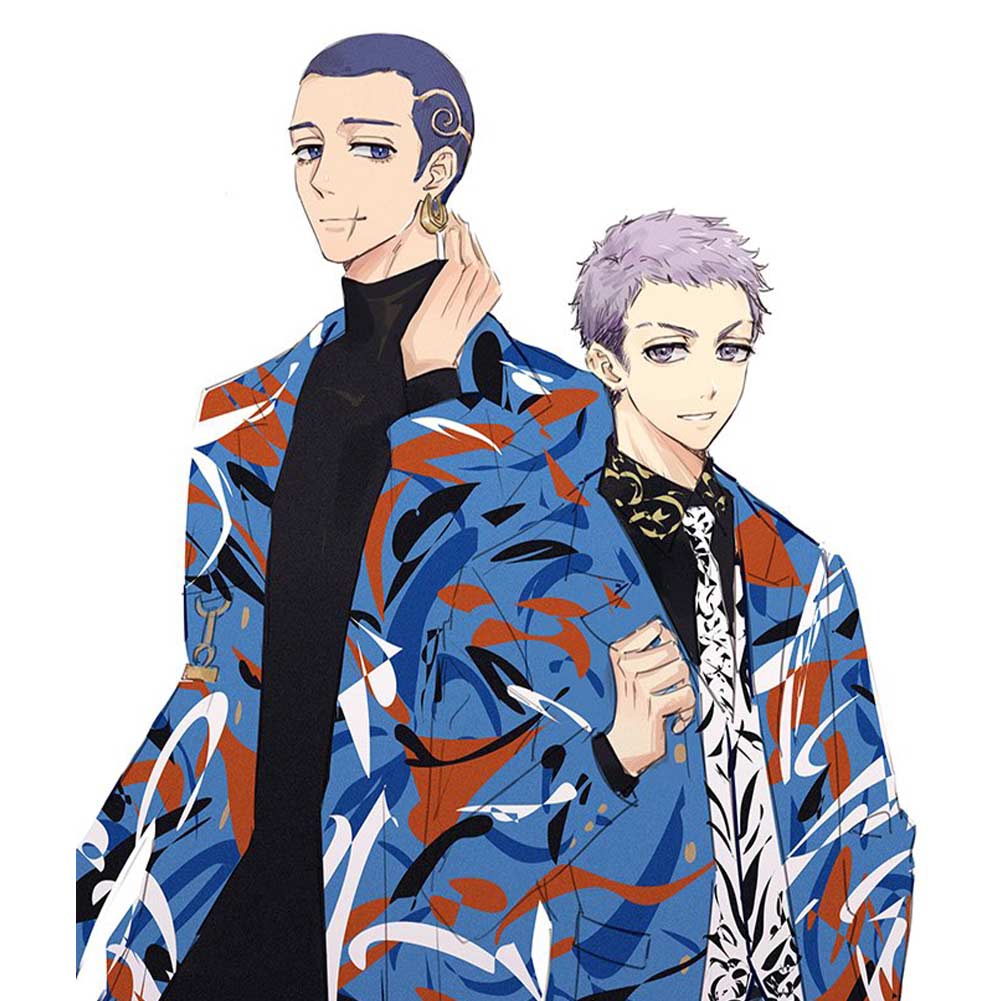 Anime Tokyo Revengers Takashi Mitsuya and Hakkai Shiba Sudadera Cosplay Halloween Carnaval 3D Impreso