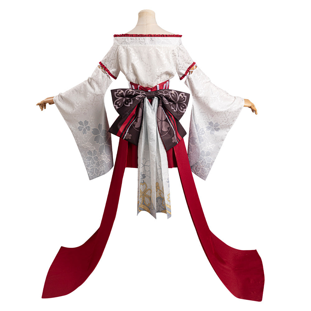 Juego Genshin Impact Yae Miko Kimono Cosplay Disfraz Traje Vestido Halloween Carnaval