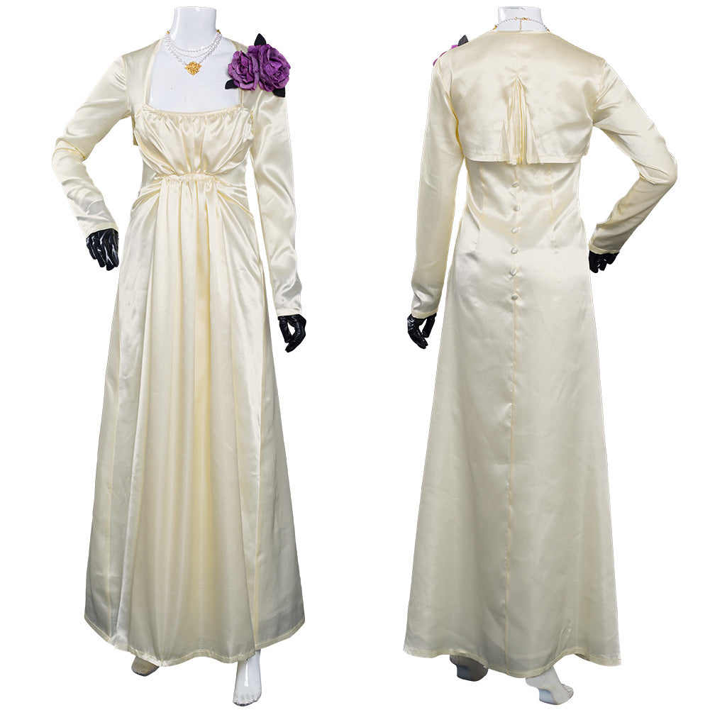 Juego Resident Evil Village Alcina Dimitrescu Precioso Vestido Halloween Cosplay Carnaval Disfraz Per.