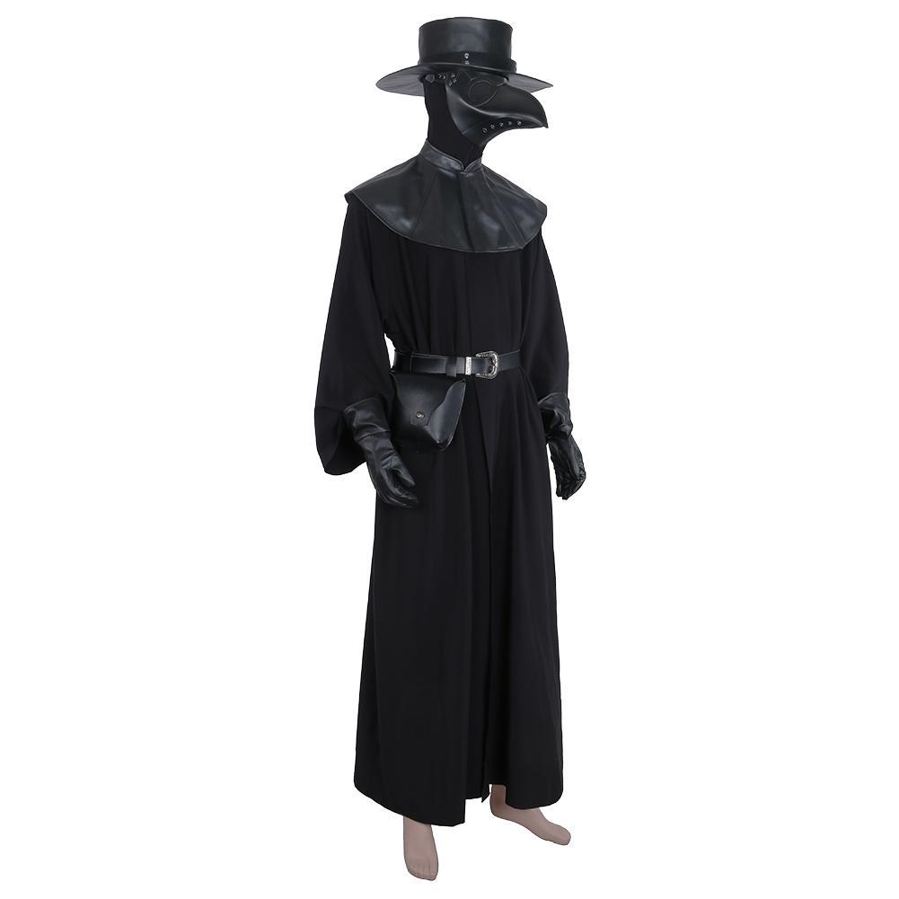 Anime Plague Doctor Steampunk Medieval Traje de uniforme para adultos carnaval Halloween Cosplay Disfraz