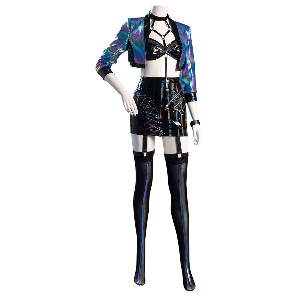 Juego League of Legends LOL KDA Agony‘s Embrace Evelynn Cosplay Disfraz Halloween Carnaval Traje Mujer Per.