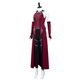 Series de Televisión Wandavision Scarlet Witch Cosplay Disfraz Halloween Fiesta Carnaval Traje