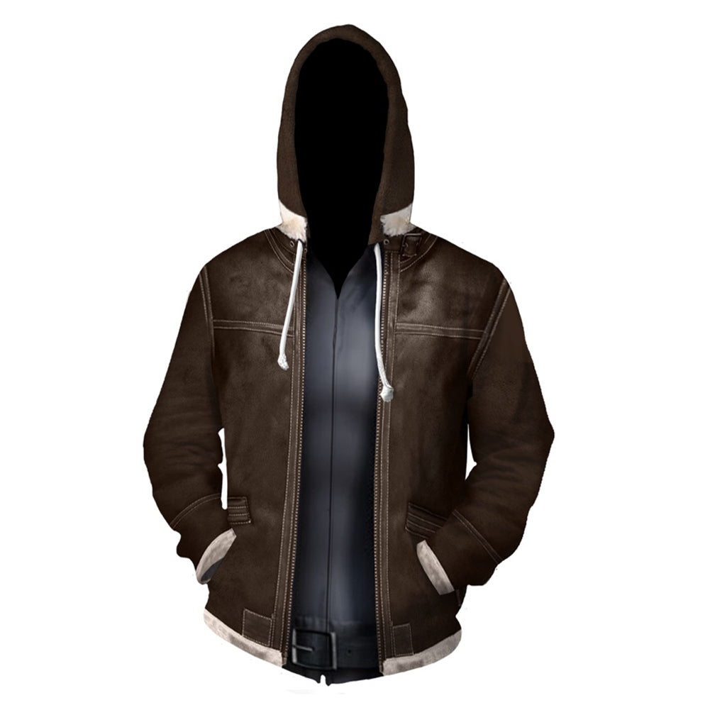 Juego Resident Evil 4 Remake Leon S.Kennedy Cosplay Sudadera Con Capucha Impreso 3D Sudadera Streetwear Pullover