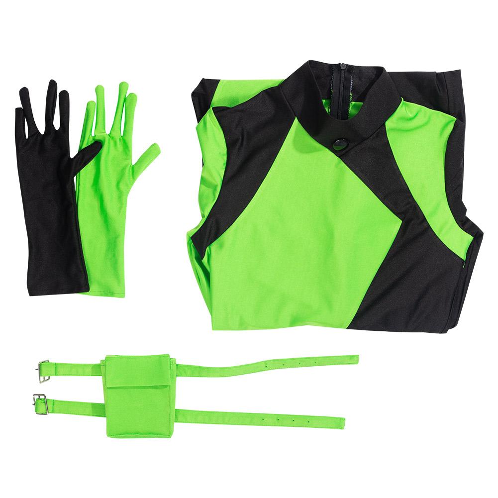 Anime Kim Possible Disfraz Shego Costume Cosplay Adultos Mono Halloween Carnaval Fiesta Traje