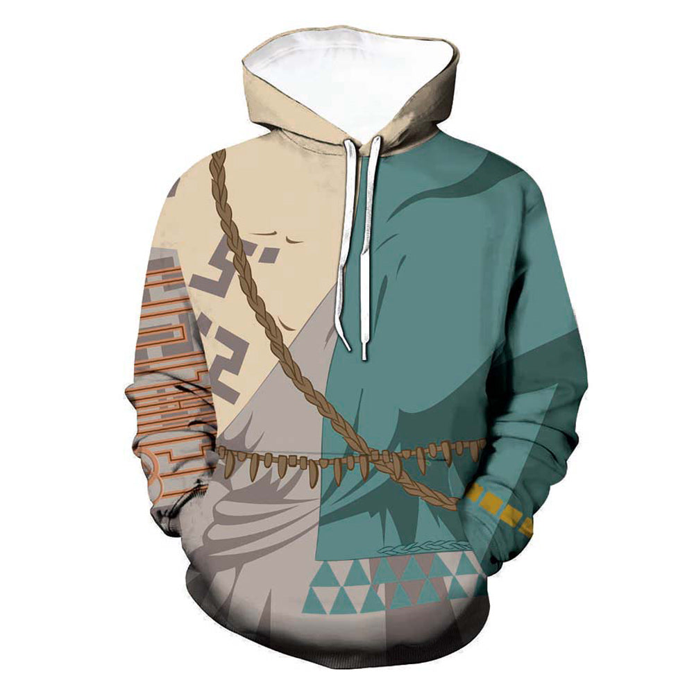 Juego The Legend Of Zelda: Tears Of The Kingdom Link Cosplay Sudadera Con Capucha Impreso 3D Sudadera Streetwear Pullover