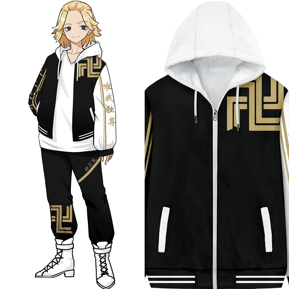 Anime Tokyo Revengers ryuguji Ken sano manjirou Sudadera Cosplay chaqueta cremallera Disfraz Traje 3D Impreso-DISFRAZDEDIADEBRUJAS.ES®