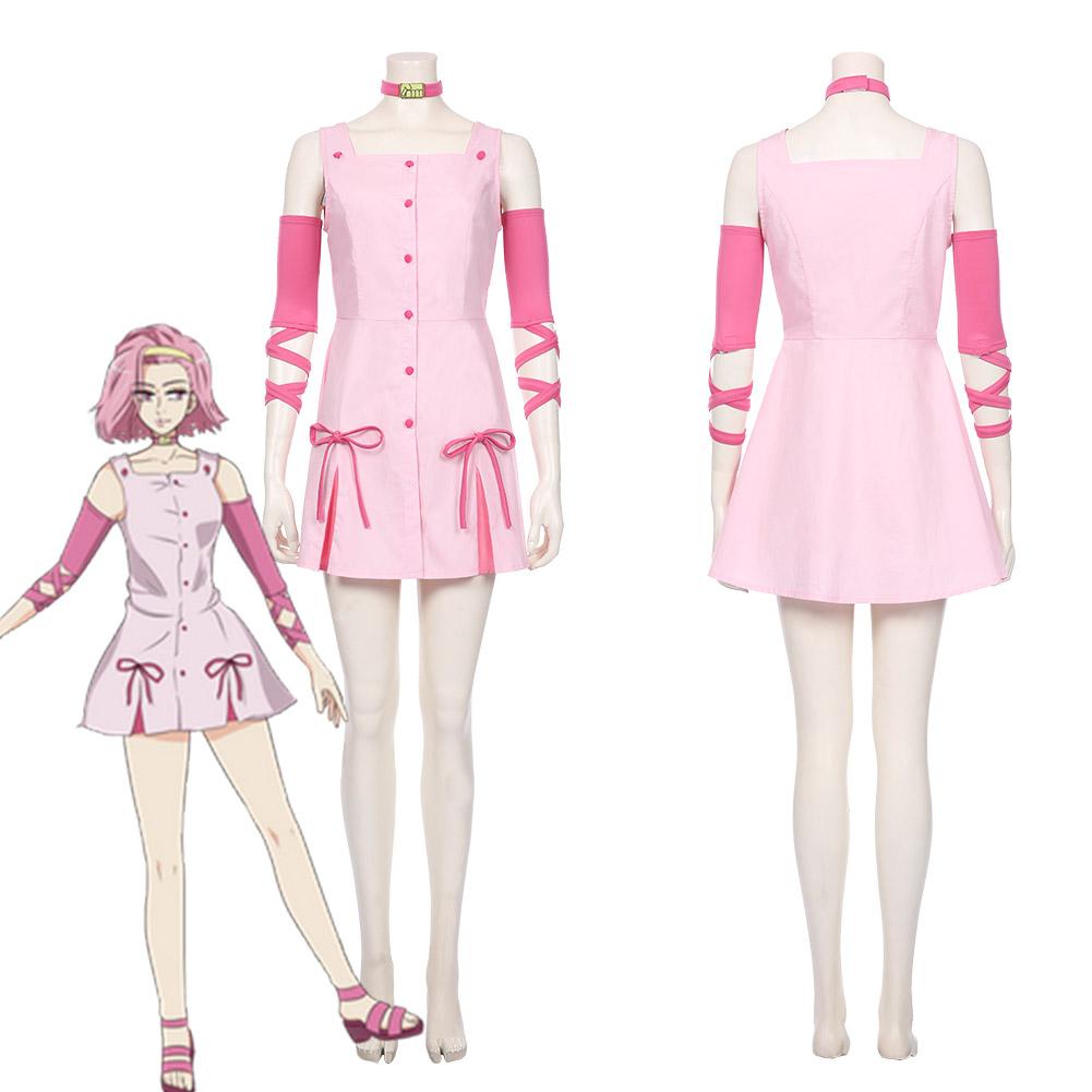 Anime JoJo‘s Bizarre Adventure -Sugimoto Reimi Cosplay Disfraz Halloween Falda Carnaval Traje