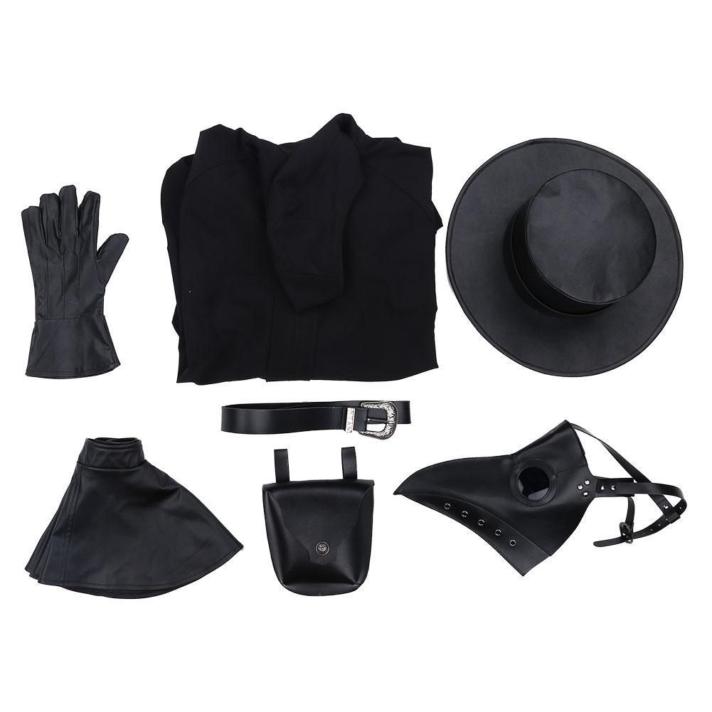 Anime Plague Doctor Steampunk Medieval Traje de uniforme para adultos carnaval Halloween Cosplay Disfraz