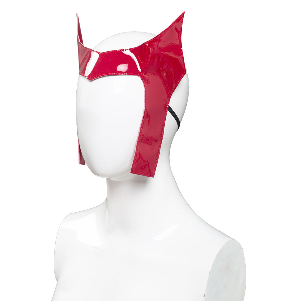 Series de TV WandaVision Scarlet Witch Wanda Maximoff Mono Capa Cosplay Disfraz Halloween Fiesta Conjunto Carnaval Per.