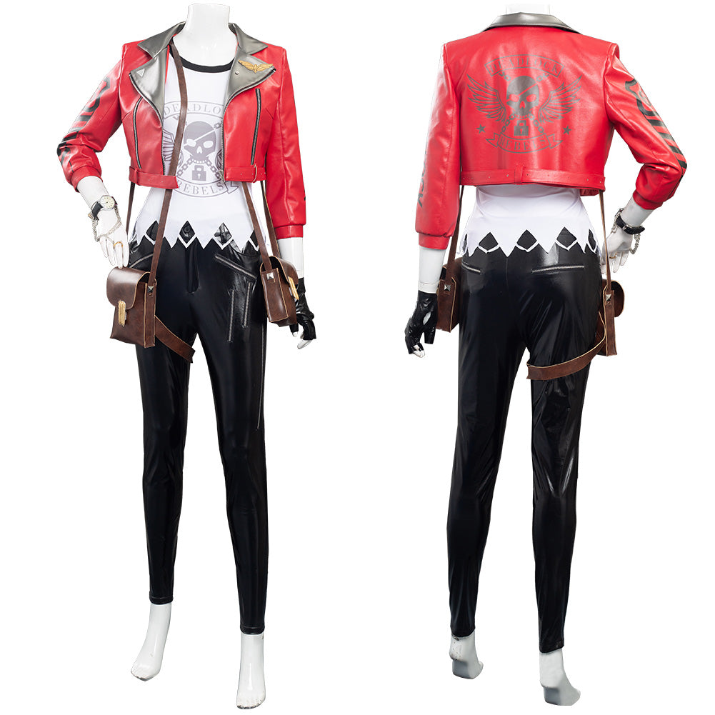 Juego Overwatch deadlock Ashe Cosplay Disfraz Halloween Fiesta Conjunto Carnaval Traje Per.